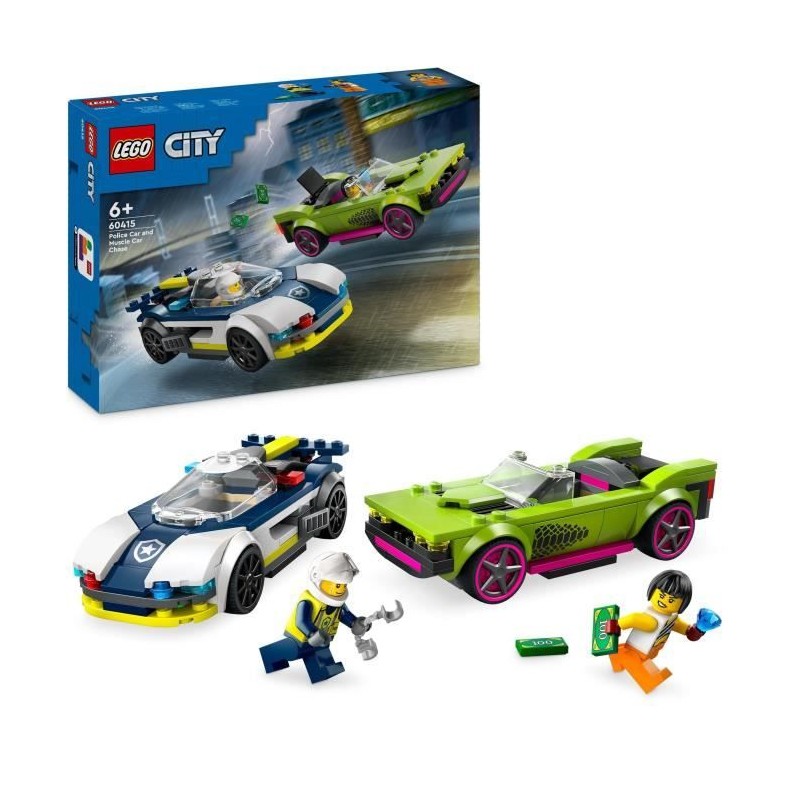 LEGO 60415 City La Course-Poursuite entre la Voiture de Police et la S LEGO 60415 City La Course-Poursuite entre la Voiture de Police et la S