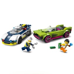 LEGO 60415 City La Course-Poursuite entre la Voiture de Police et la S