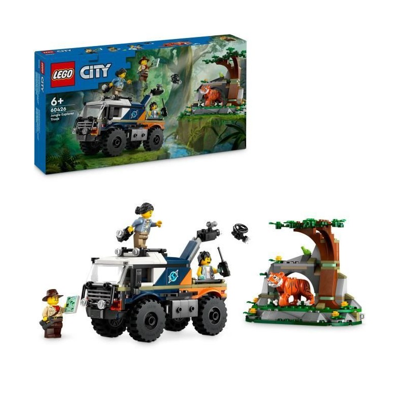 LEGO City 60426 Le camion tout-terrain de l'explorateur de la jungle, LEGO City 60426 Le camion tout-terrain de l'explorateur de la jungle,