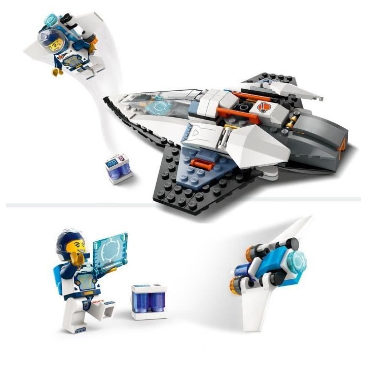 LEGO 60430 City Le Vaisseau Interstellaire, Jouet sur l'Espace, Cadeau Enfants Des 6 Ans, Jeu Créatif avec Minifigurines