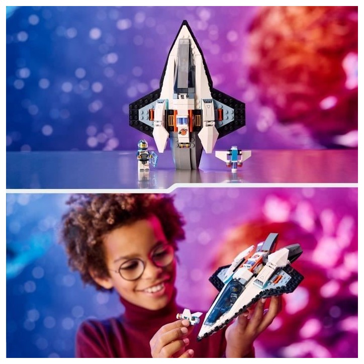 LEGO 60430 City Le Vaisseau Interstellaire, Jouet sur l'Espace, Cadeau Enfants Des 6 Ans, Jeu Créatif avec Minifigurines