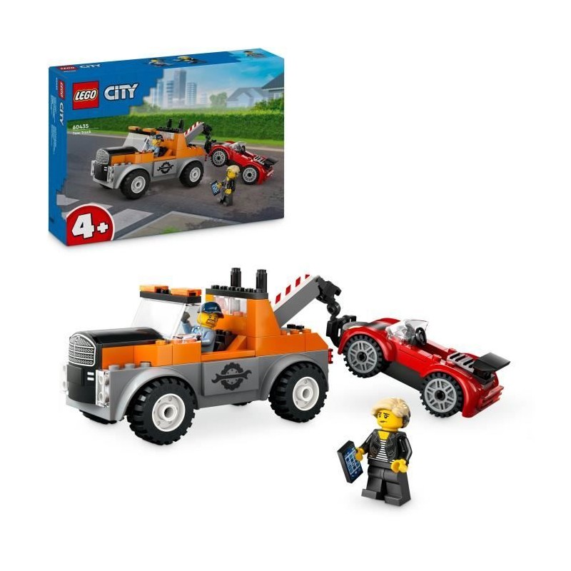 LEGO City 60435 La dépanneuse et la voiture de sport, jeu de construc LEGO City 60435 La dépanneuse et la voiture de sport, jeu de construc