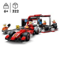 LEGO City 60443 Arret au stand de F1 avec voiture Ferrari - Jouet pour