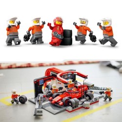 LEGO City 60443 Arret au stand de F1 avec voiture Ferrari - Jouet pour