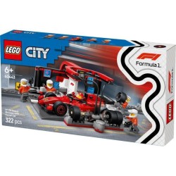 LEGO City 60443 Arret au stand de F1 avec voiture Ferrari - Jouet pour