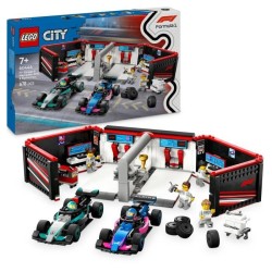LEGO City 60444 Garage de F1 et voitures Mercedes-AMG et Alpine Jeu po