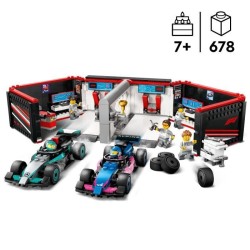 LEGO City 60444 Garage de F1 et voitures Mercedes-AMG et Alpine Jeu po