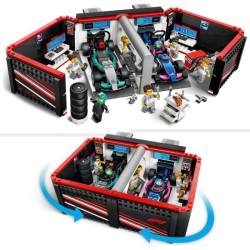 LEGO City 60444 Garage de F1 et voitures Mercedes-AMG et Alpine Jeu po