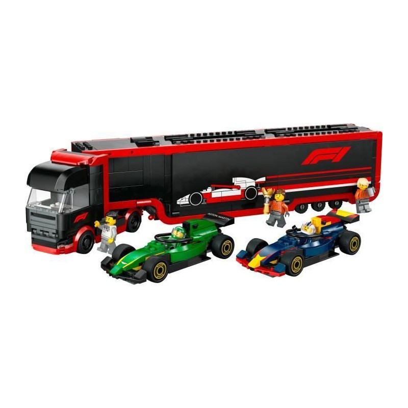 LEGO City 60445 Camion de F1 avec voitures de F1 RB20 et AMR24 - Jeu p LEGO City 60445 Camion de F1 avec voitures de F1 RB20 et AMR24 - Jeu p