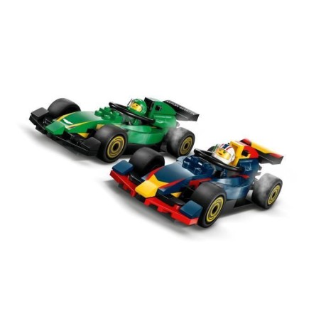 LEGO City 60445 Camion de F1 avec voitures de F1 RB20 et AMR24 - Jeu pour garçon des 8 ans