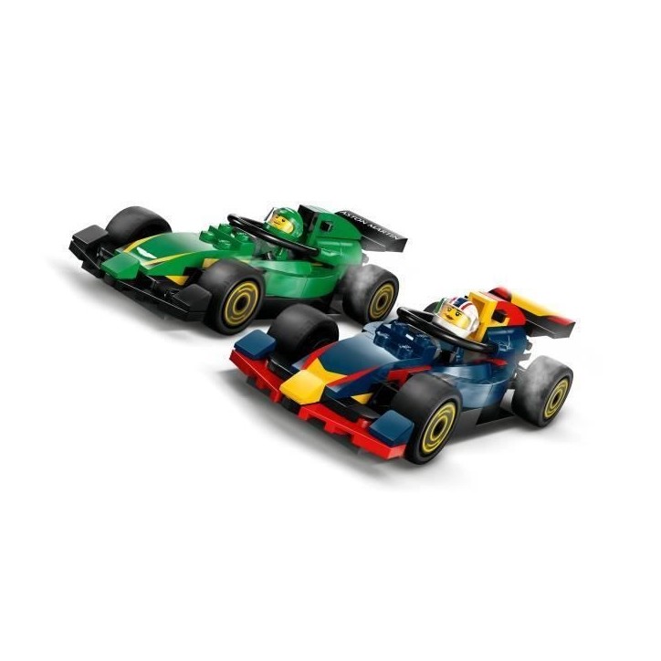 LEGO City 60445 Camion de F1 avec voitures de F1 RB20 et AMR24 - Jeu pour garçon des 8 ans