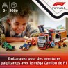 LEGO City 60445 Camion de F1 avec voitures de F1 RB20 et AMR24 - Jeu p