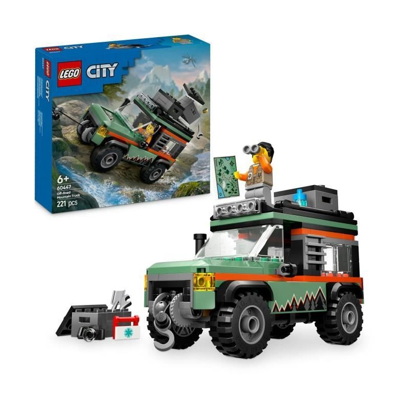 LEGO City 60447 Le camion 4x4 tout-terrain - Jeu de construction pour