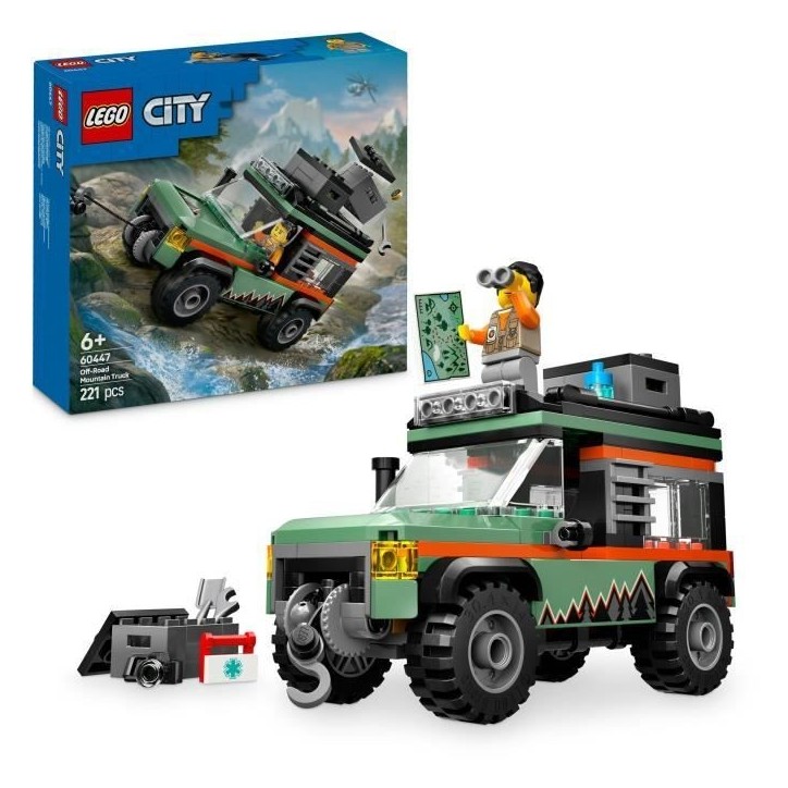 LEGO City 60447 Le camion 4x4 tout-terrain - Jeu de construction pour garçon des 6 ans LEGO City 60447 Le camion 4x4 tout-terrain - Jeu de construction pour garçon des 6 ans