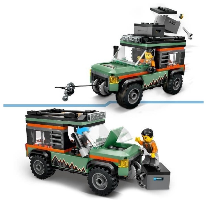 LEGO City 60447 Le camion 4x4 tout-terrain - Jeu de construction pour garçon des 6 ans LEGO City 60447 Le camion 4x4 tout-terrain - Jeu de construction pour garçon des 6 ans