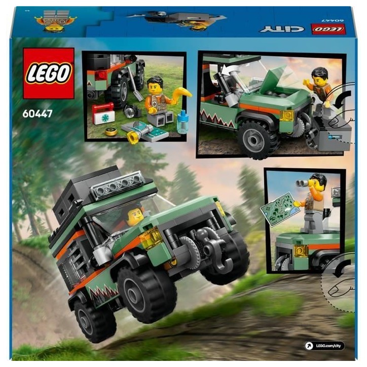 LEGO City 60447 Le camion 4x4 tout-terrain - Jeu de construction pour garçon des 6 ans LEGO City 60447 Le camion 4x4 tout-terrain - Jeu de construction pour garçon des 6 ans