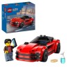 LEGO City 60448 La voiture de sport rouge - Jouet de construction pour