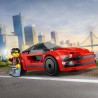 LEGO City 60448 La voiture de sport rouge - Jouet de construction pour