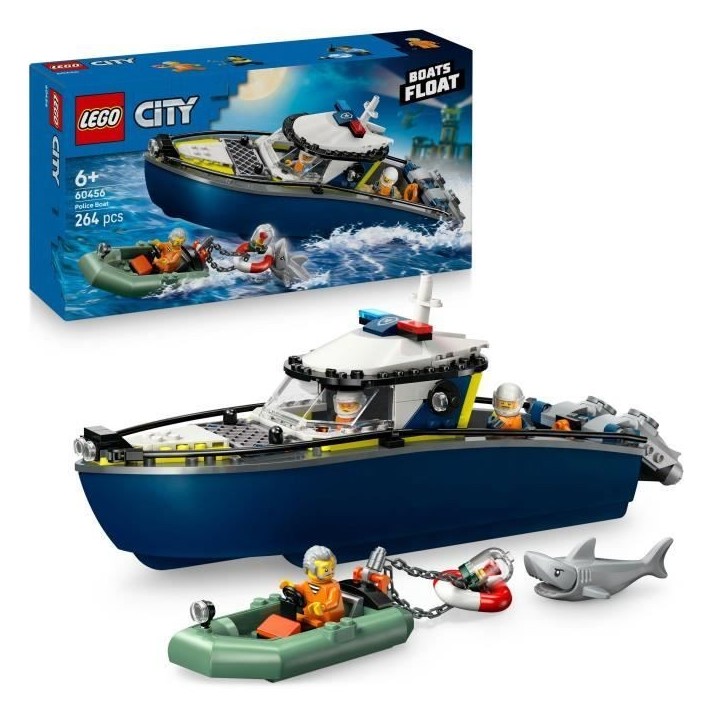 LEGO City 60456 La Course-Poursuite en Bateau de Police - Jouet pour Garçon des 6 ans LEGO City 60456 La Course-Poursuite en Bateau de Police - Jouet pour Garçon des 6 ans