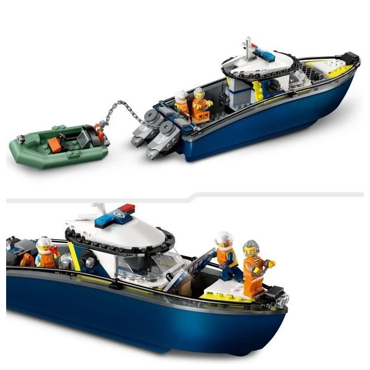 LEGO City 60456 La Course-Poursuite en Bateau de Police - Jouet pour Garçon des 6 ans LEGO City 60456 La Course-Poursuite en Bateau de Police - Jouet pour Garçon des 6 ans