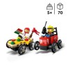 LEGO City 60458 Pack de bolides de course : camion de pizza contre cam
