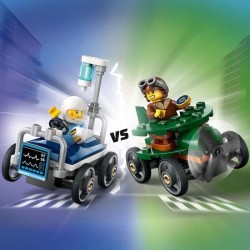LEGO City 60459 Pack de bolides de course : avion contre lit d'hôpita