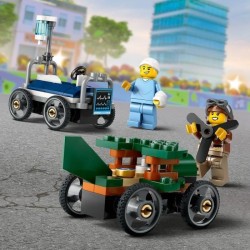 LEGO City 60459 Pack de bolides de course : avion contre lit d'hôpita