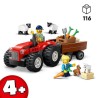 LEGO City 60461 Tracteur agricole rouge avec remorque et moutons - Jeu