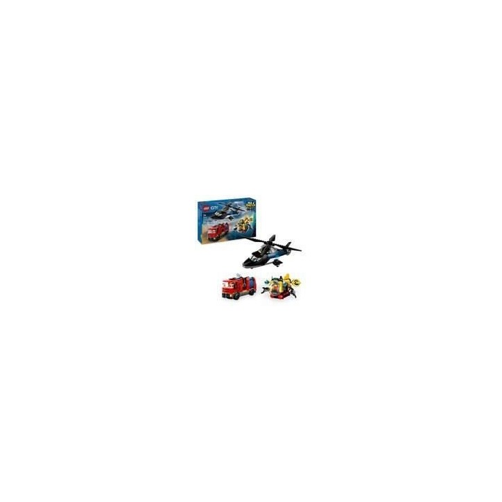 LEGO City 60462 Hélicoptere, camion de pompiers et sous marin modulable - Jouet des 7 ans