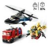 LEGO City 60462 Hélicoptere, camion de pompiers et sous marin modulab