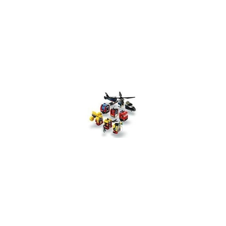 LEGO City 60462 Hélicoptere, camion de pompiers et sous marin modulable - Jouet des 7 ans