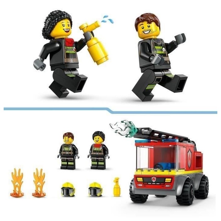 LEGO City 60463 Camion de pompiers avec échelle - Jeu de construction - Enfants des 4 ans