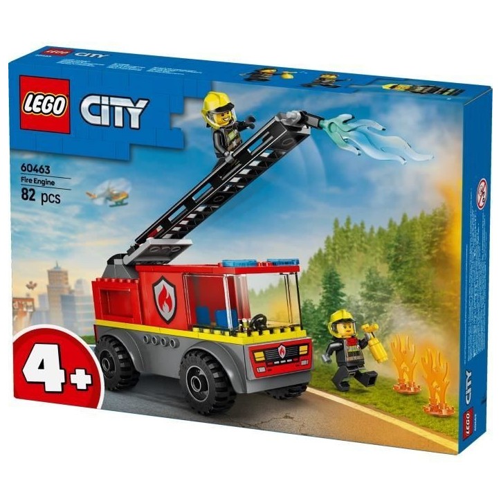LEGO City 60463 Camion de pompiers avec échelle - Jeu de construction - Enfants des 4 ans