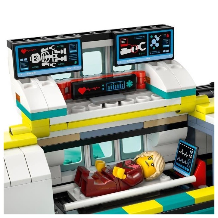 LEGO City 60465 L'Ambulance de Secours Aérienne - Jeu de Construction Garçon des 6 ans LEGO City 60465 L'Ambulance de Secours Aérienne - Jeu de Construction Garçon des 6 ans