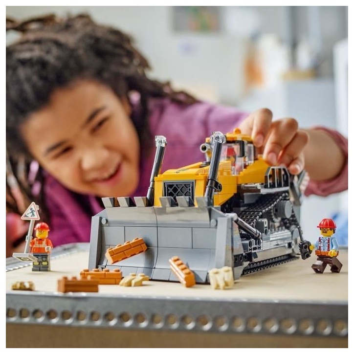 LEGO City 60466 Le Bulldozer Jaune - Jeu de construction des 8 ans LEGO City 60466 Le Bulldozer Jaune - Jeu de construction des 8 ans