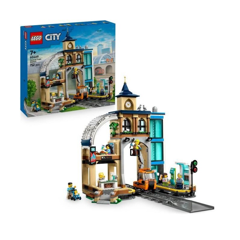LEGO City 60469 La Gare Centrale - Jeu de Construction pour enfant des LEGO City 60469 La Gare Centrale - Jeu de Construction pour enfant des