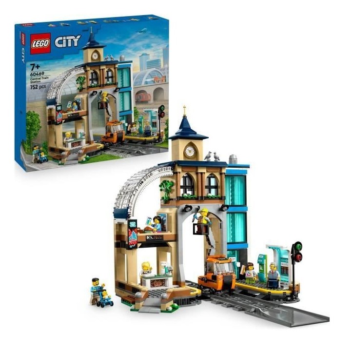 LEGO City 60469 La Gare Centrale - Jeu de Construction pour enfant des 7 ans LEGO City 60469 La Gare Centrale - Jeu de Construction pour enfant des 7 ans