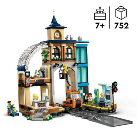 LEGO City 60469 La Gare Centrale - Jeu de Construction pour enfant des 7 ans