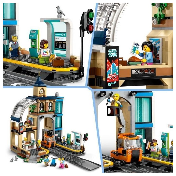LEGO City 60469 La Gare Centrale - Jeu de Construction pour enfant des 7 ans LEGO City 60469 La Gare Centrale - Jeu de Construction pour enfant des 7 ans