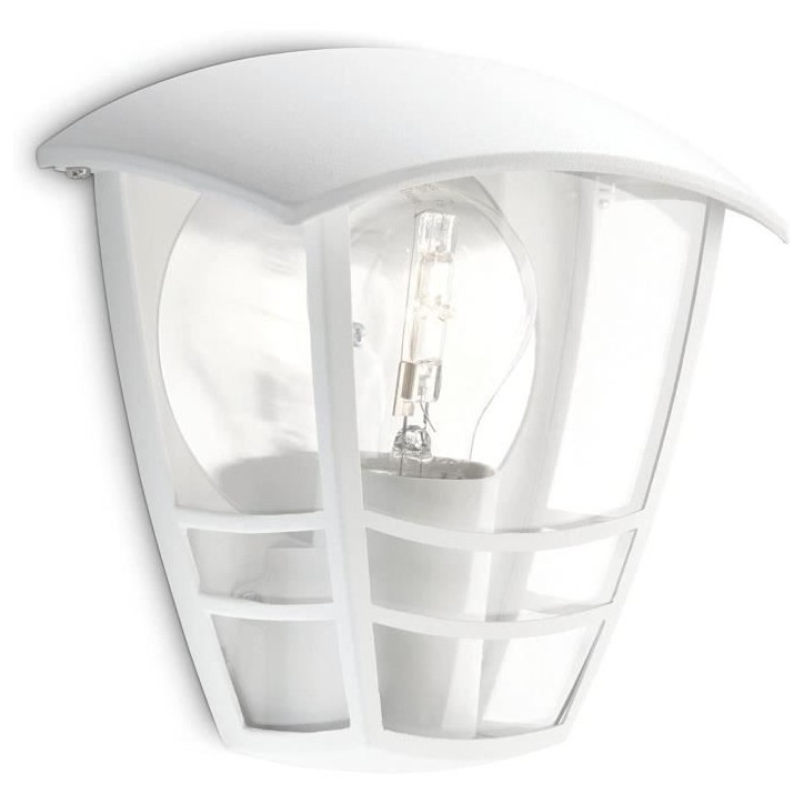CREEK-Applique murale d'extérieur Métal H19,5cm Blanc Philips CREEK-Applique murale d'extérieur Métal H19,5cm Blanc Philips