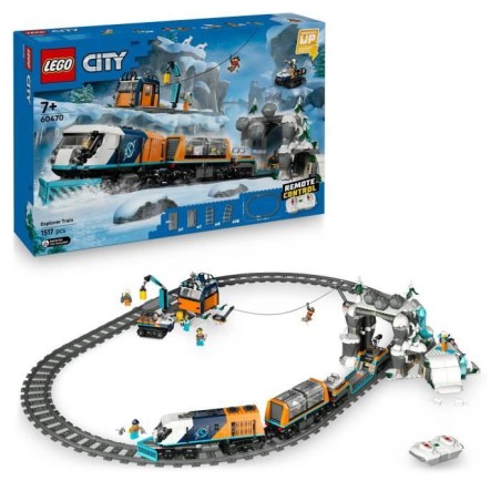 LEGO City 60470 Le Train Express des Explorateurs en Arctique - Jeu po