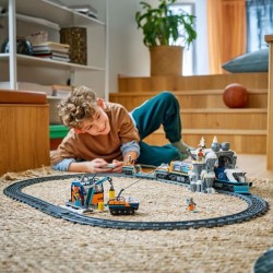 LEGO City 60470 Le Train Express des Explorateurs en Arctique - Jeu po