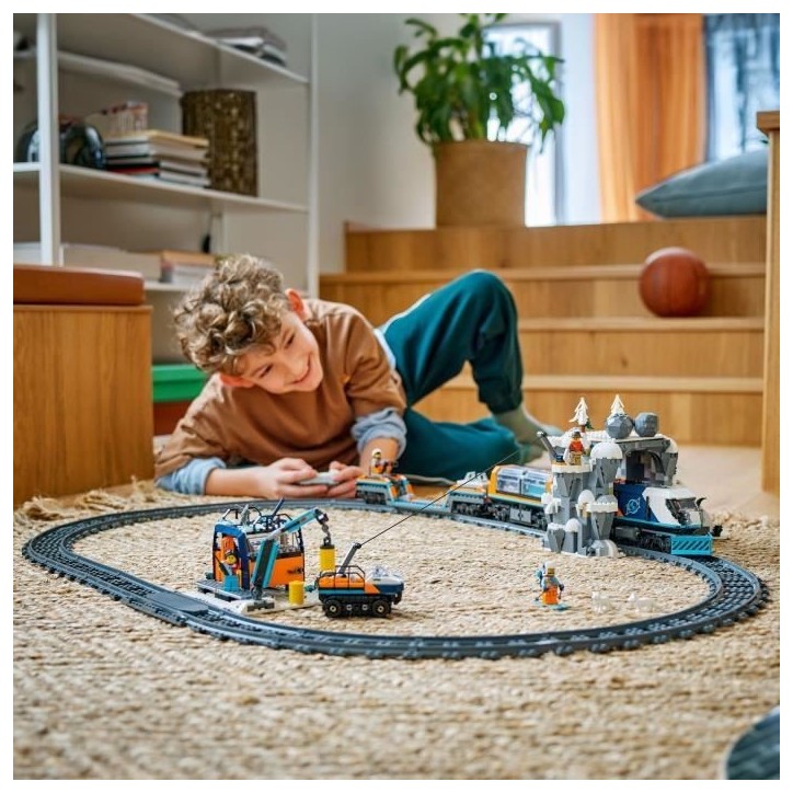 LEGO City 60470 Le Train Express des Explorateurs en Arctique - Jeu pour Garçon des 7 ans LEGO City 60470 Le Train Express des Explorateurs en Arctique - Jeu pour Garçon des 7 ans