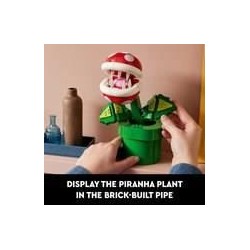 LEGO Super Mario 71426 Plante Piranha, Figurine Articulée avec Tube e