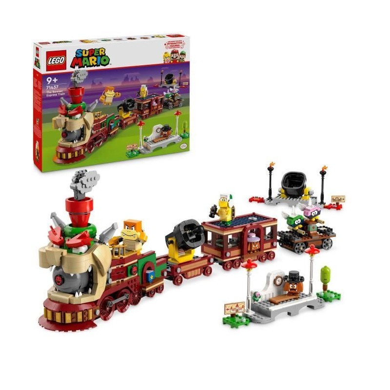 LEGO Super Mario 71437 Train Bowser Express - Jouet avec des Personnag LEGO Super Mario 71437 Train Bowser Express - Jouet avec des Personnag