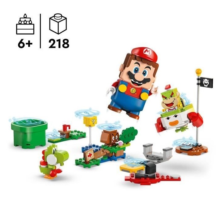 LEGO Super Mario 71439 Les Aventures de LEGO Mario Interactif - Set véhicule et Yoshi