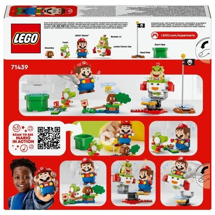 LEGO Super Mario 71439 Les Aventures de LEGO Mario Interactif - Set véhicule et Yoshi