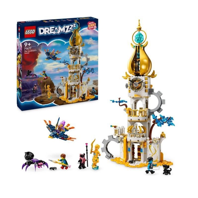 LEGO 71477 DREAMZzz La Tour du Marchand de Sable, Jouet de Château av LEGO 71477 DREAMZzz La Tour du Marchand de Sable, Jouet de Château av