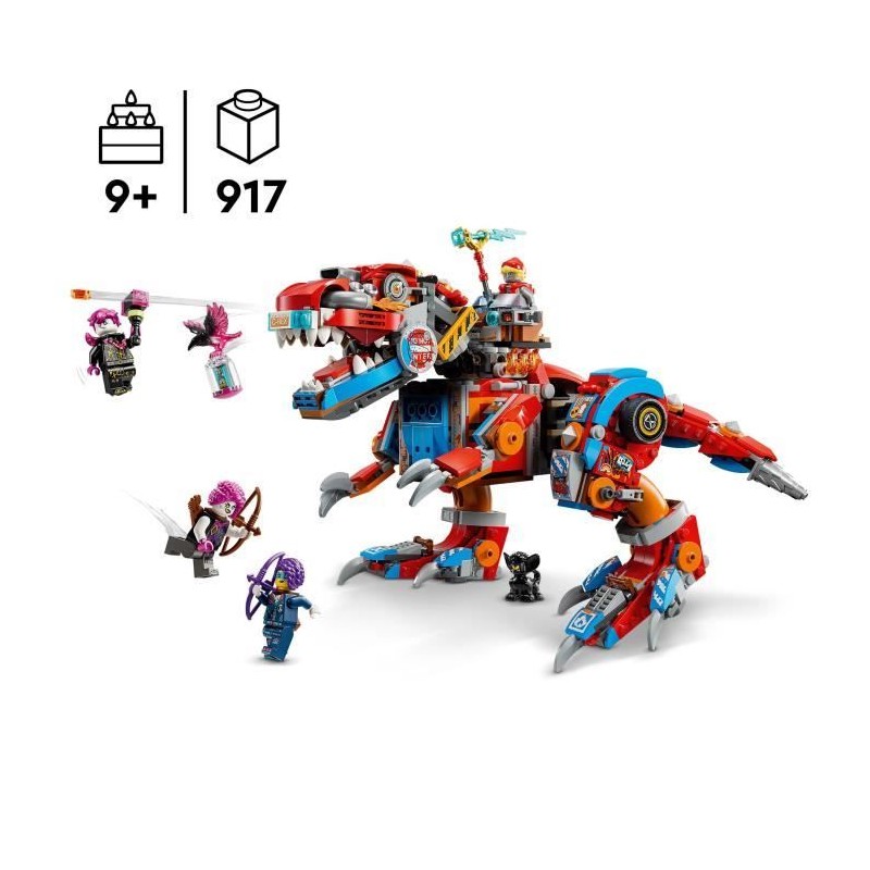 LEGO DREAMZzz 71484 Le Robot Dinosaure C-Rex de Cooper - Figurine T. r