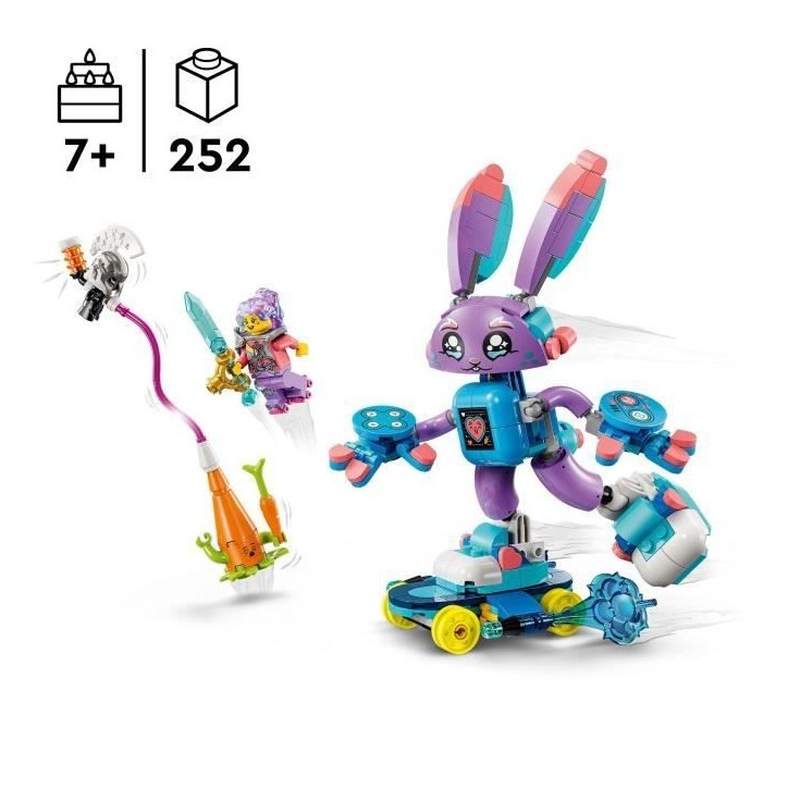 LEGO DREAMZzz 71490 Izzie et Bunchurro le lapin Gamer - Jouet de construction 3-en-1